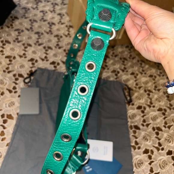 NEW!💚Balenciaga Le Cagole XS Green Shoulder Crossbody Bag - Picture 10 of 14